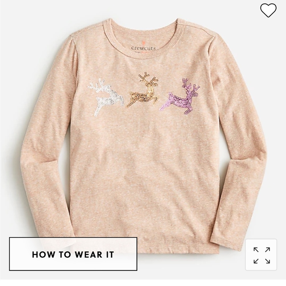 Crewcuts Reindeer Graphic long sleeve shirt